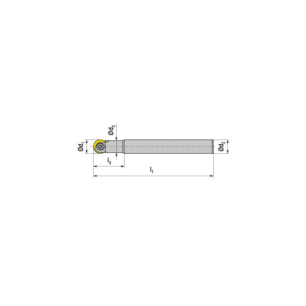 Indexable Ball Nose End Mills; Milling Diameter: 25.00 mm; Maximum Depth Of Cut: 60.00 mm; Shank Diameter: 25.00 mm; Shank Type: Cylindrical; Compatible Insert Style: ROGX; ROHX; Compatible Insert Size Code: RO.X 25..; Toolholder Style: Carbide Shank; Ser