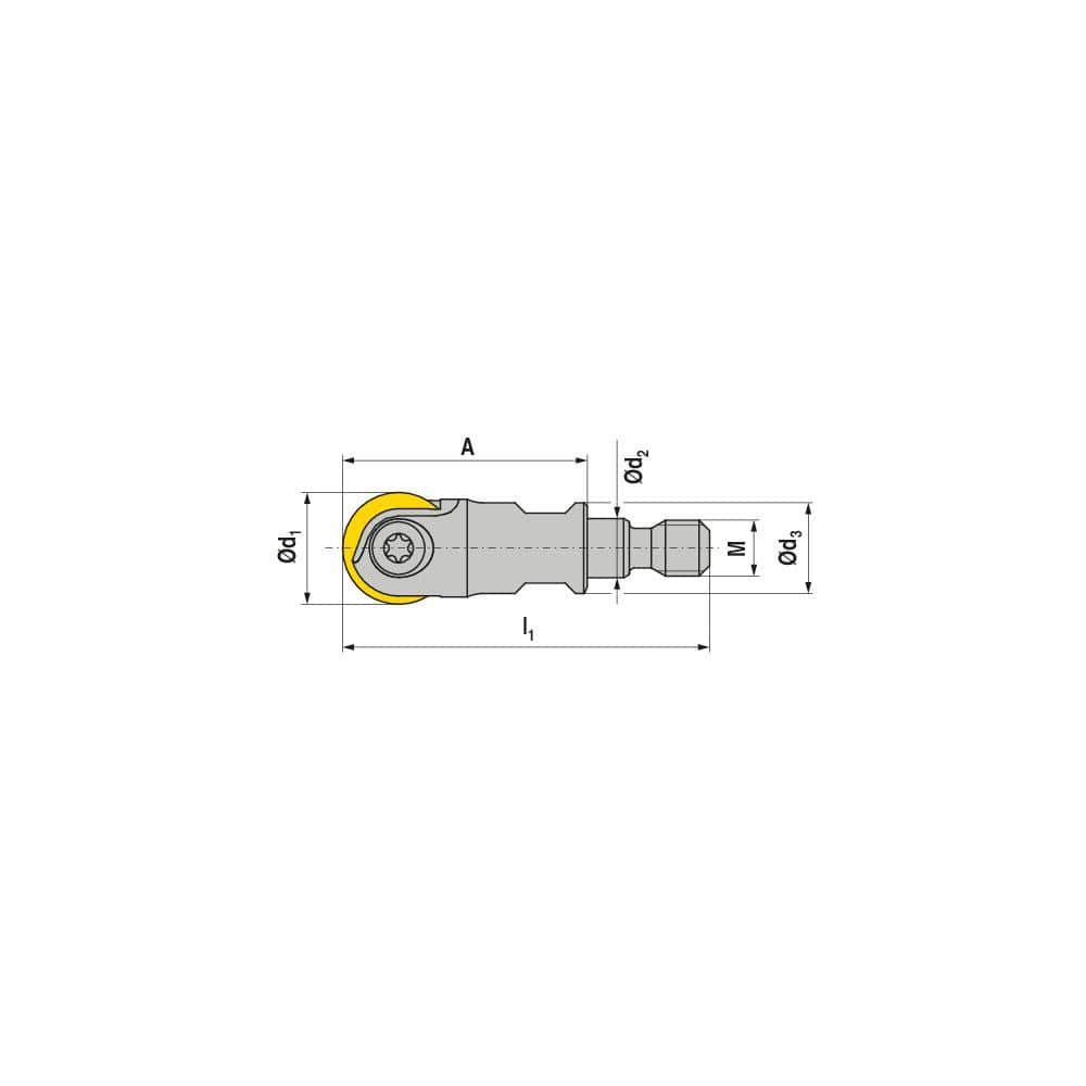 Indexable Ball Nose End Mills; Milling Diameter: 16.00 mm; Maximum Depth Of Cut: 26.00 mm; Shank Diameter: 16.00 mm; Shank Type: Modular; Compatible Insert Style: ROGX; ROHX; Compatible Insert Size Code: RO.X 16..; Toolholder Style: Carbide Shank; Series: