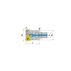 Indexable Ball Nose End Mills; Milling Diameter: 42.00 mm; Maximum Depth Of Cut: 2.50 mm; Maximum Ramping Angle: 7.0; Shank Diameter: 42.00 mm; Shank Type: Modular; Compatible Insert Style: RDEX; RDHX; RDMX; RDPX; Compatible Insert Size Code: RD.X 1003..;