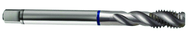 1/2-13 2B 3-Flute Cobalt Blue Ring Semi-Bottoming 40 degree Spiral Flute Tap-Bright - Makers Industrial Supply