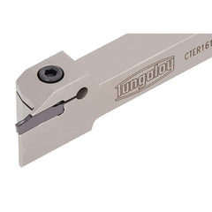 Indexable Grooving/Cut-Off Toolholders; Cutting Direction: Left Hand; Maximum Depth of Cut (Decimal Inch): 0.3540; Maximum Groove Width (Decimal Inch): 0.1370; Minimum Groove Width (Decimal Inch): 0.0980; Toolholder Style: CTE; Tool Material: Steel; Inser