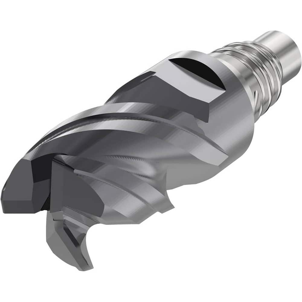 Corner Radius & Corner Chamfer End Mill Heads; Mill Diameter (Inch): 1/2; Mill Diameter (Decimal Inch): 0.5000; Connection Type: E12; Overall Length (Decimal Inch): 1.4488; Centercutting: Yes; Corner Radius (Decimal Inch): 0.0300; Minimum Helix Angle: 48;