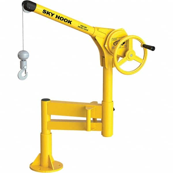 Sky Hook - 500 Lb Steel Lifting Hook Crane - Makers Industrial Supply