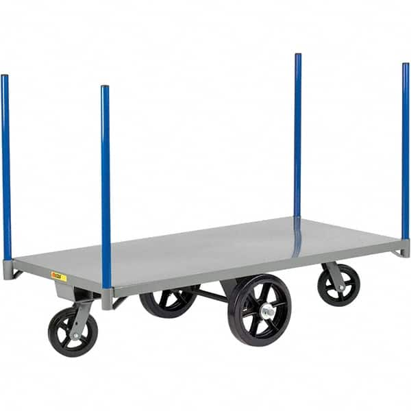 Little Giant - 2,000 Lb Capacity Steel Pipe Stake Truck - Steel Deck, 24" OAW, 48" Platform Length - Makers Industrial Supply