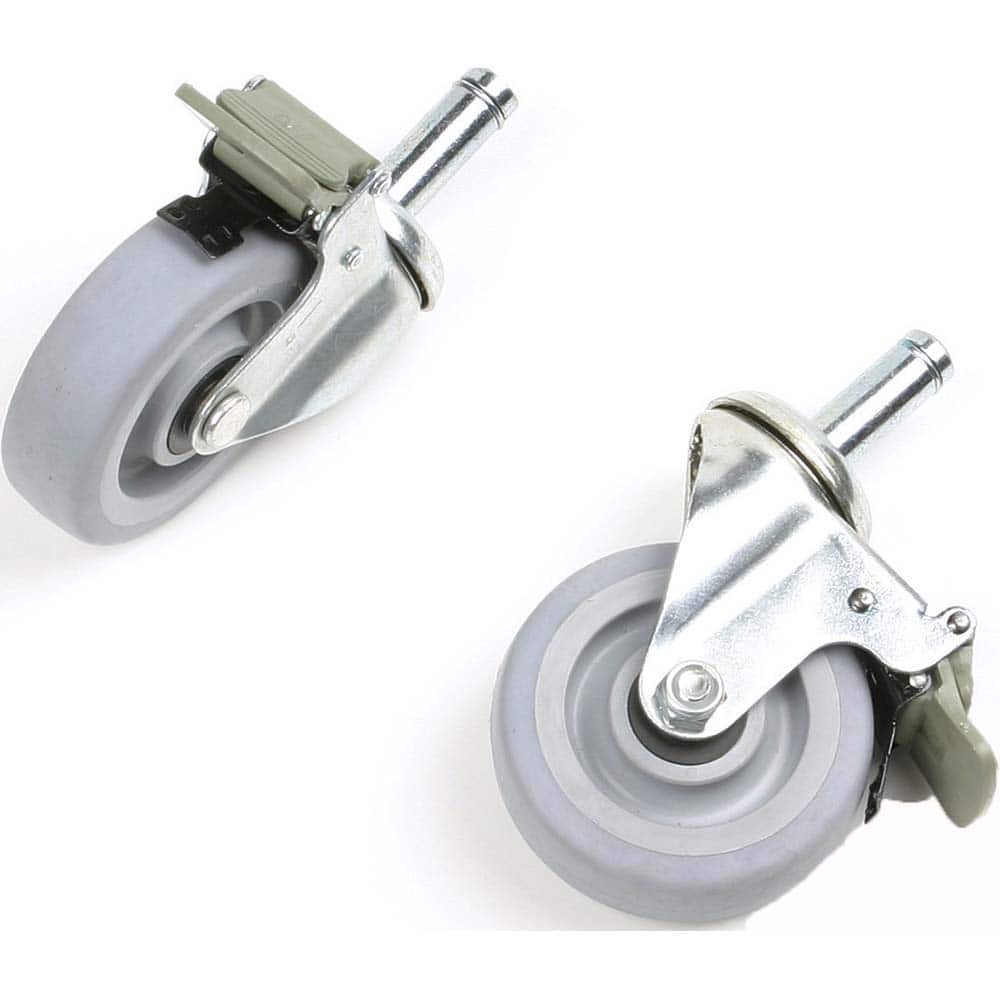 Werner - Specialty Casters; Type: Scaffolding ; Mount: Stem ; Load Capacity (Lb.): 125.000 ; Wheel Diameter: 4 (Inch); Wheel Width: 1 (Inch); Wheel Material: Polypropylene; TPR - Exact Industrial Supply