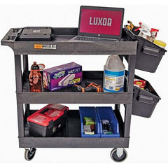 Luxor - Carts Type: Utility Cart Load Capacity (Lb.): 400 - Makers Industrial Supply