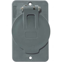 Hubbell Wiring Device-Kellems - Electrical Outlet Box & Switch Box Accessories Accessory Type: Box Cover Material: PBT Resin - Makers Industrial Supply