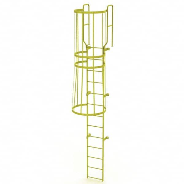 TRI-ARC - Rolling & Wall Mounted Ladders & Platforms Type: Fixed Ladder Style: Safety Cage - Makers Industrial Supply