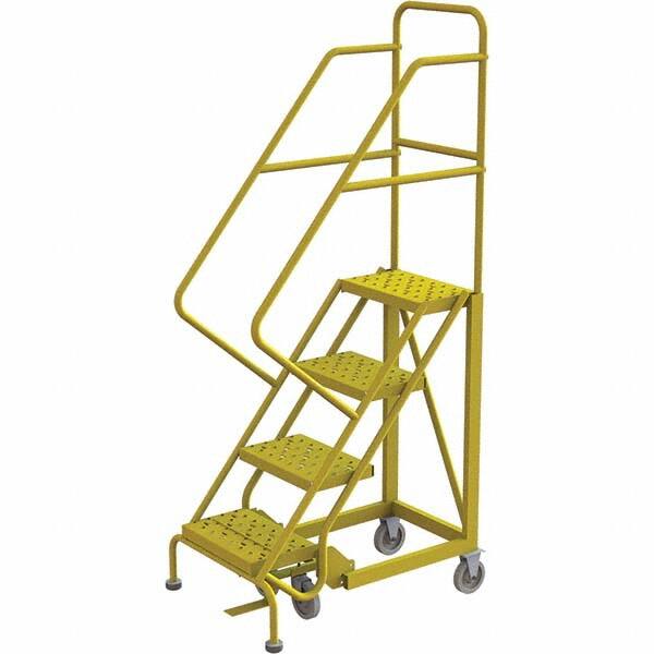 TRI-ARC - Rolling & Wall Mounted Ladders & Platforms Type: Stairway Slope Ladder Style: Forward Descent 50 Degree Incline - Makers Industrial Supply