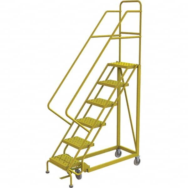 TRI-ARC - Rolling & Wall Mounted Ladders & Platforms Type: Stairway Slope Ladder Style: Forward Descent 50 Degree Incline - Makers Industrial Supply