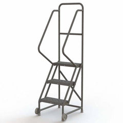 TRI-ARC - Rolling & Wall Mounted Ladders & Platforms Type: TiltNRoll Rolling Ladder Style: Tilt & Roll Safety Ladder - Makers Industrial Supply