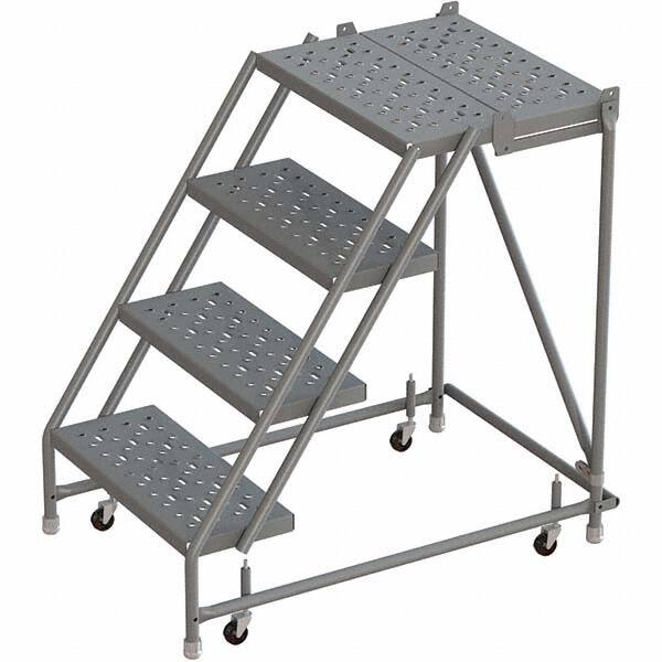 TRI-ARC - Rolling & Wall Mounted Ladders & Platforms Type: Rolling Warehouse Ladder Style: Rolling Platform Ladder - Makers Industrial Supply