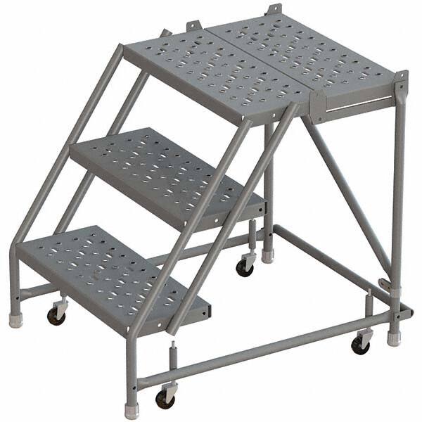 TRI-ARC - Rolling & Wall Mounted Ladders & Platforms Type: Rolling Warehouse Ladder Style: Rolling Platform Ladder - Makers Industrial Supply