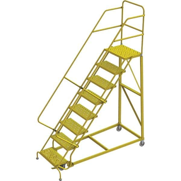 TRI-ARC - Rolling & Wall Mounted Ladders & Platforms Type: Stairway Slope Ladder Style: Forward Descent 50 Degree Incline - Makers Industrial Supply