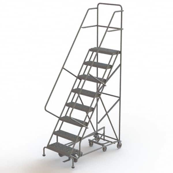 TRI-ARC - Rolling & Wall Mounted Ladders & Platforms Type: All-Directional Ladder Style: Forward Descent 50 Degree Incline - Makers Industrial Supply