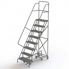 TRI-ARC - Rolling & Wall Mounted Ladders & Platforms Type: All-Directional Ladder Style: Forward Descent 50 Degree Incline - Makers Industrial Supply