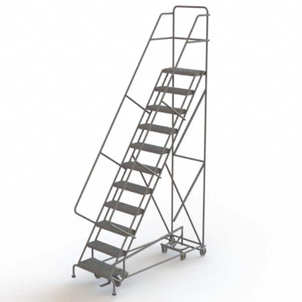 TRI-ARC - Rolling & Wall Mounted Ladders & Platforms Type: All-Directional Ladder Style: Forward Descent 50 Degree Incline - Makers Industrial Supply