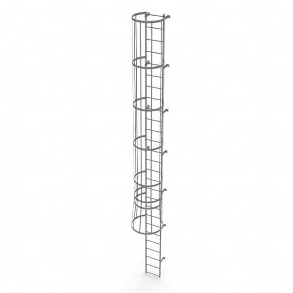 TRI-ARC - Rolling & Wall Mounted Ladders & Platforms Type: Fixed Ladder Style: Safety Cage - Makers Industrial Supply