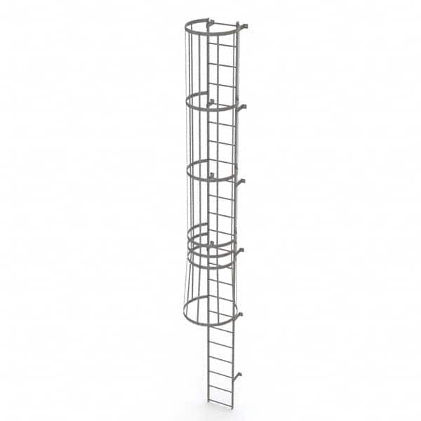 TRI-ARC - Rolling & Wall Mounted Ladders & Platforms Type: Fixed Ladder Style: Safety Cage - Makers Industrial Supply