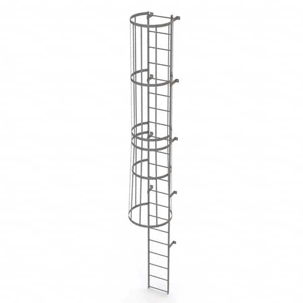 TRI-ARC - Rolling & Wall Mounted Ladders & Platforms Type: Fixed Ladder Style: Safety Cage - Makers Industrial Supply