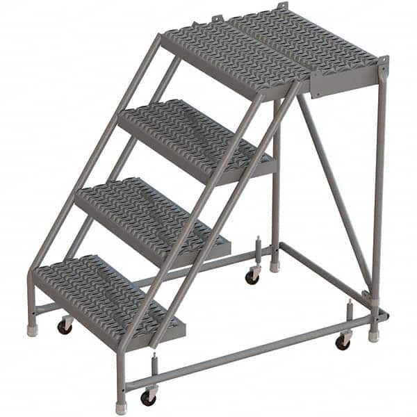 TRI-ARC - Rolling & Wall Mounted Ladders & Platforms Type: Rolling Warehouse Ladder Style: Rolling Platform Ladder - Makers Industrial Supply