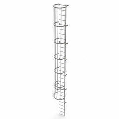 TRI-ARC - Rolling & Wall Mounted Ladders & Platforms Type: Fixed Ladder Style: Safety Cage - Makers Industrial Supply