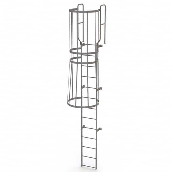 TRI-ARC - Rolling & Wall Mounted Ladders & Platforms Type: Fixed Ladder Style: Safety Cage - Makers Industrial Supply