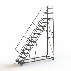 TRI-ARC - Rolling & Wall Mounted Ladders & Platforms Type: Stairway Slope Ladder Style: Rolling Safety Ladder - Makers Industrial Supply