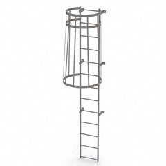 TRI-ARC - Rolling & Wall Mounted Ladders & Platforms Type: Fixed Ladder Style: Safety Cage - Makers Industrial Supply