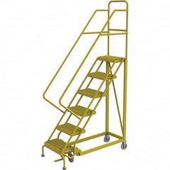 TRI-ARC - Rolling & Wall Mounted Ladders & Platforms Type: Stairway Slope Ladder Style: Forward Descent 50 Degree Incline - Makers Industrial Supply