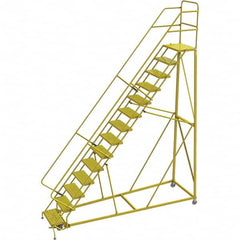 TRI-ARC - Rolling & Wall Mounted Ladders & Platforms Type: Stairway Slope Ladder Style: Forward Descent 50 Degree Incline - Makers Industrial Supply