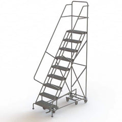 TRI-ARC - Rolling & Wall Mounted Ladders & Platforms Type: All-Directional Ladder Style: Forward Descent 50 Degree Incline - Makers Industrial Supply