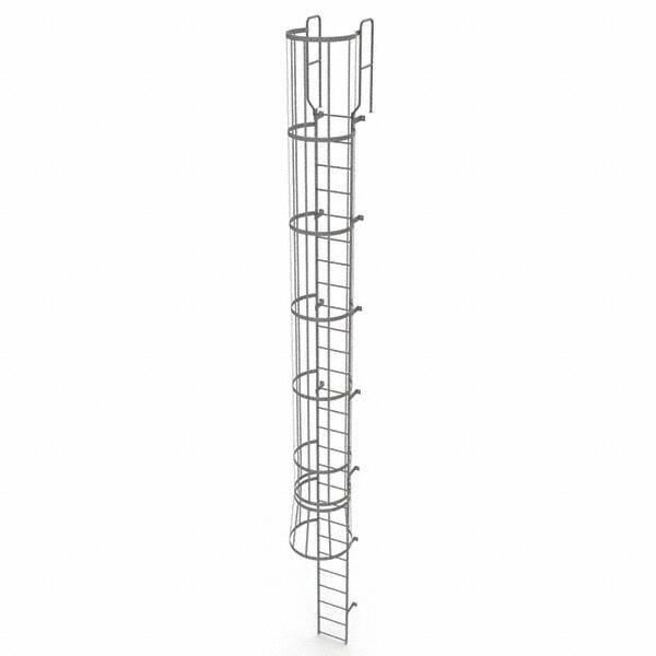 TRI-ARC - Rolling & Wall Mounted Ladders & Platforms Type: Fixed Ladder Style: Safety Cage - Makers Industrial Supply