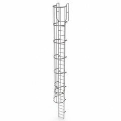 TRI-ARC - Rolling & Wall Mounted Ladders & Platforms Type: Fixed Ladder Style: Safety Cage - Makers Industrial Supply