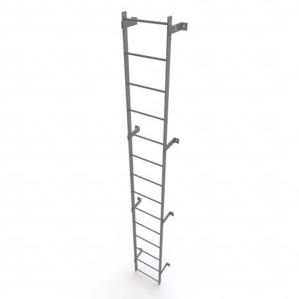 TRI-ARC - Rolling & Wall Mounted Ladders & Platforms Type: Fixed Ladder Style: Safety Cage - Makers Industrial Supply