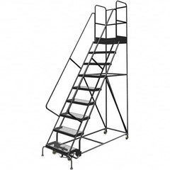 TRI-ARC - Rolling & Wall Mounted Ladders & Platforms Type: Rolling Warehouse Ladder Style: Rolling Platform Ladder - Makers Industrial Supply