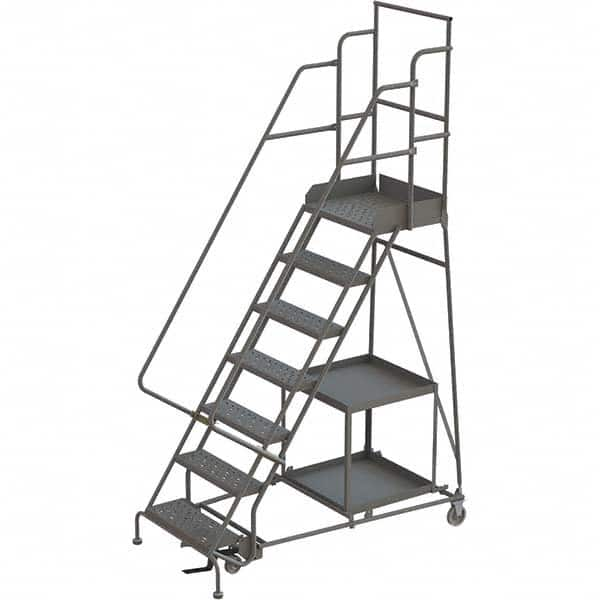 TRI-ARC - Rolling & Wall Mounted Ladders & Platforms Type: Stock-Picking Ladder Style: Rolling Safety Stock Picking Ladder - Makers Industrial Supply