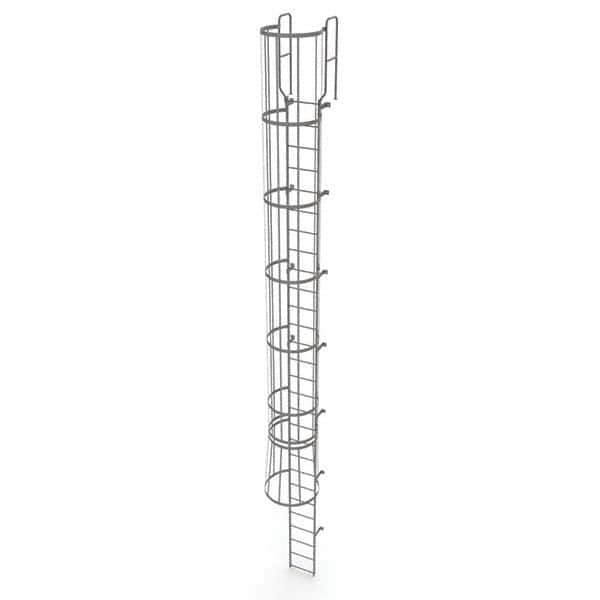 TRI-ARC - Rolling & Wall Mounted Ladders & Platforms Type: Fixed Ladder Style: Safety Cage - Makers Industrial Supply