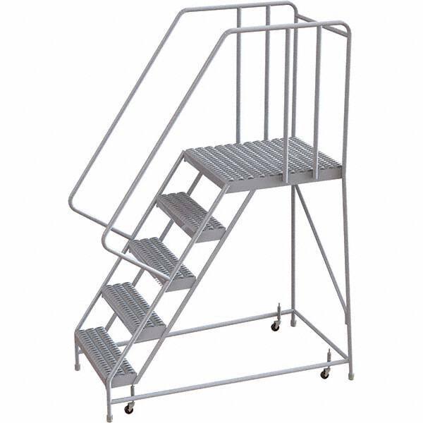 TRI-ARC - Rolling & Wall Mounted Ladders & Platforms Type: Rolling Warehouse Ladder Style: Rolling Safety Ladder - Makers Industrial Supply