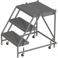 TRI-ARC - Rolling & Wall Mounted Ladders & Platforms Type: Rolling Warehouse Ladder Style: Rolling Platform Ladder - Makers Industrial Supply