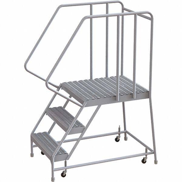 TRI-ARC - Rolling & Wall Mounted Ladders & Platforms Type: Rolling Warehouse Ladder Style: Rolling Safety Ladder - Makers Industrial Supply