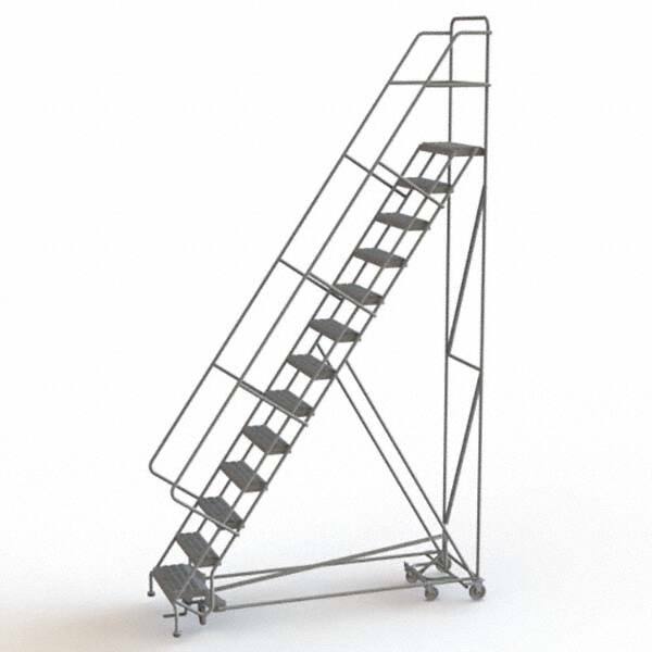 TRI-ARC - Rolling & Wall Mounted Ladders & Platforms Type: All-Directional Ladder Style: Forward Descent 50 Degree Incline - Makers Industrial Supply