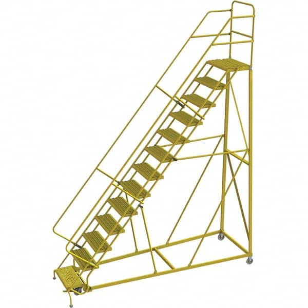 TRI-ARC - Rolling & Wall Mounted Ladders & Platforms Type: Stairway Slope Ladder Style: Forward Descent 50 Degree Incline - Makers Industrial Supply