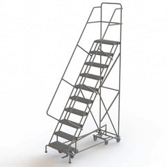 TRI-ARC - Rolling & Wall Mounted Ladders & Platforms Type: All-Directional Ladder Style: Forward Descent 50 Degree Incline - Makers Industrial Supply