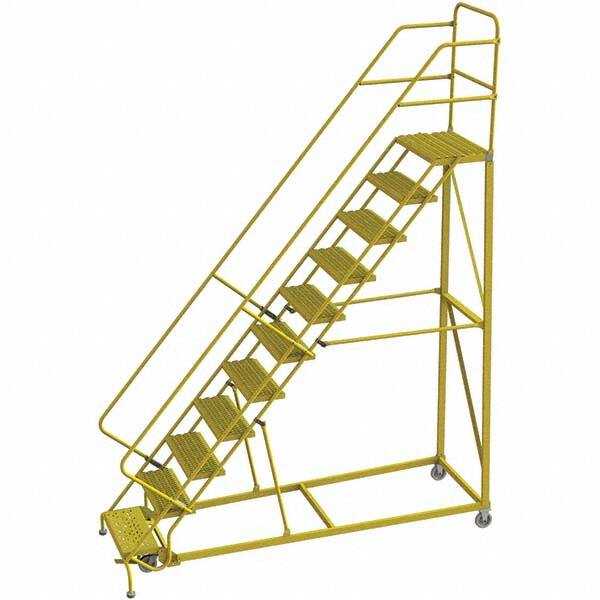 TRI-ARC - Rolling & Wall Mounted Ladders & Platforms Type: Stairway Slope Ladder Style: Forward Descent 50 Degree Incline - Makers Industrial Supply