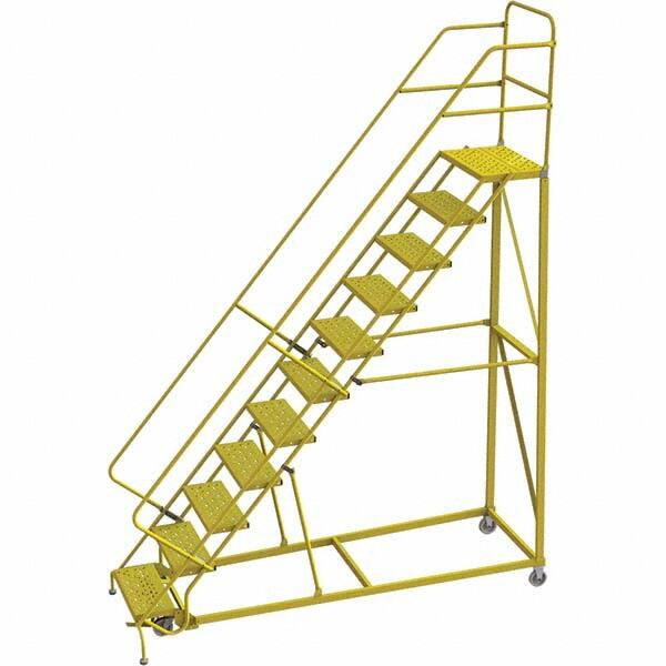 TRI-ARC - Rolling & Wall Mounted Ladders & Platforms Type: Stairway Slope Ladder Style: Forward Descent 50 Degree Incline - Makers Industrial Supply