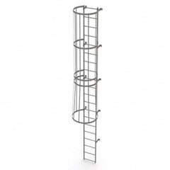 TRI-ARC - Rolling & Wall Mounted Ladders & Platforms Type: Fixed Ladder Style: Safety Cage - Makers Industrial Supply