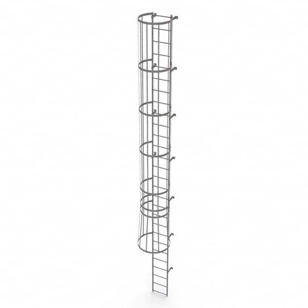 TRI-ARC - Rolling & Wall Mounted Ladders & Platforms Type: Fixed Ladder Style: Safety Cage - Makers Industrial Supply