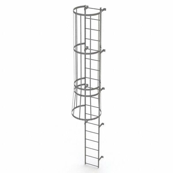 TRI-ARC - Rolling & Wall Mounted Ladders & Platforms Type: Fixed Ladder Style: Safety Cage - Makers Industrial Supply