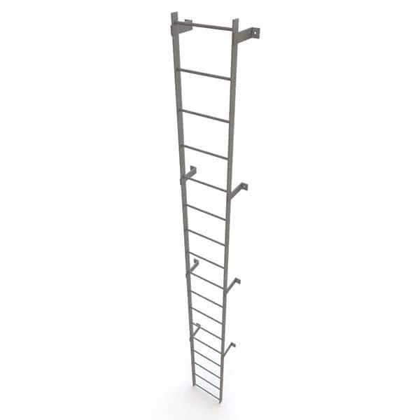 TRI-ARC - Rolling & Wall Mounted Ladders & Platforms Type: Fixed Ladder Style: Safety Cage - Makers Industrial Supply